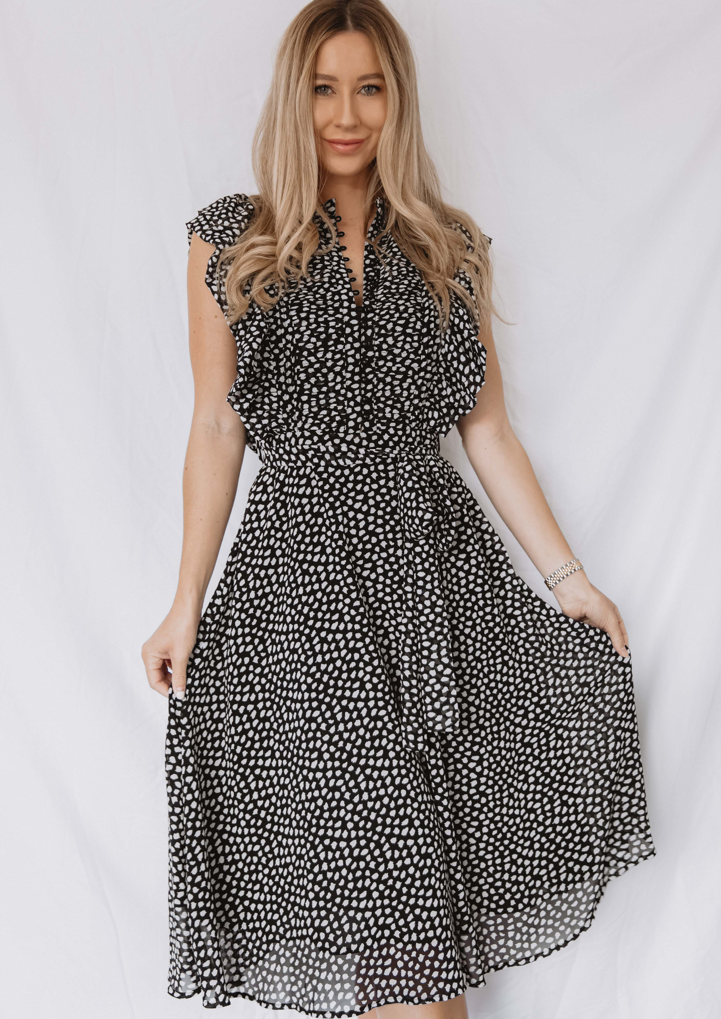 The Leopard Ruffle Dress