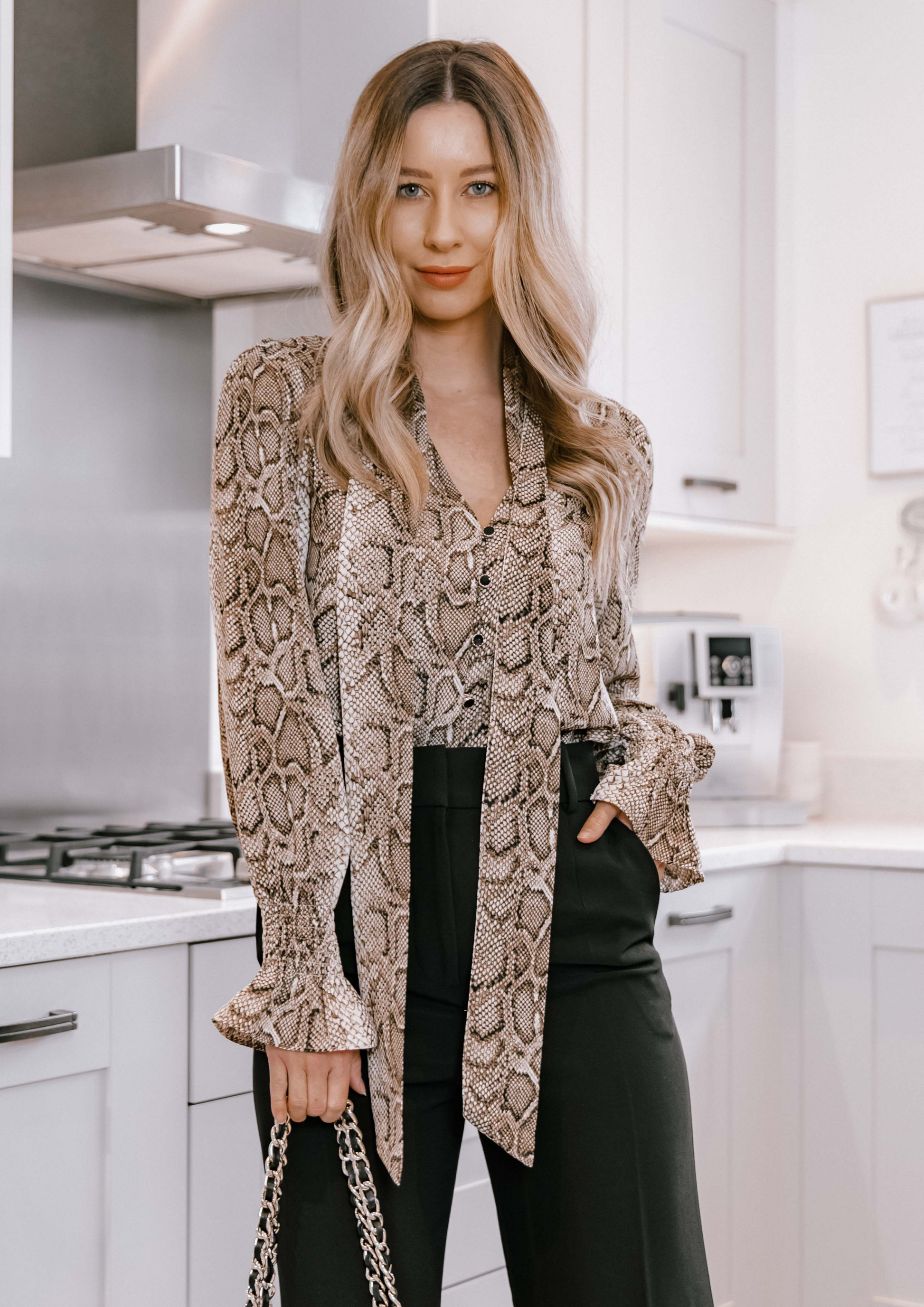 Express snake print blouse hotsell