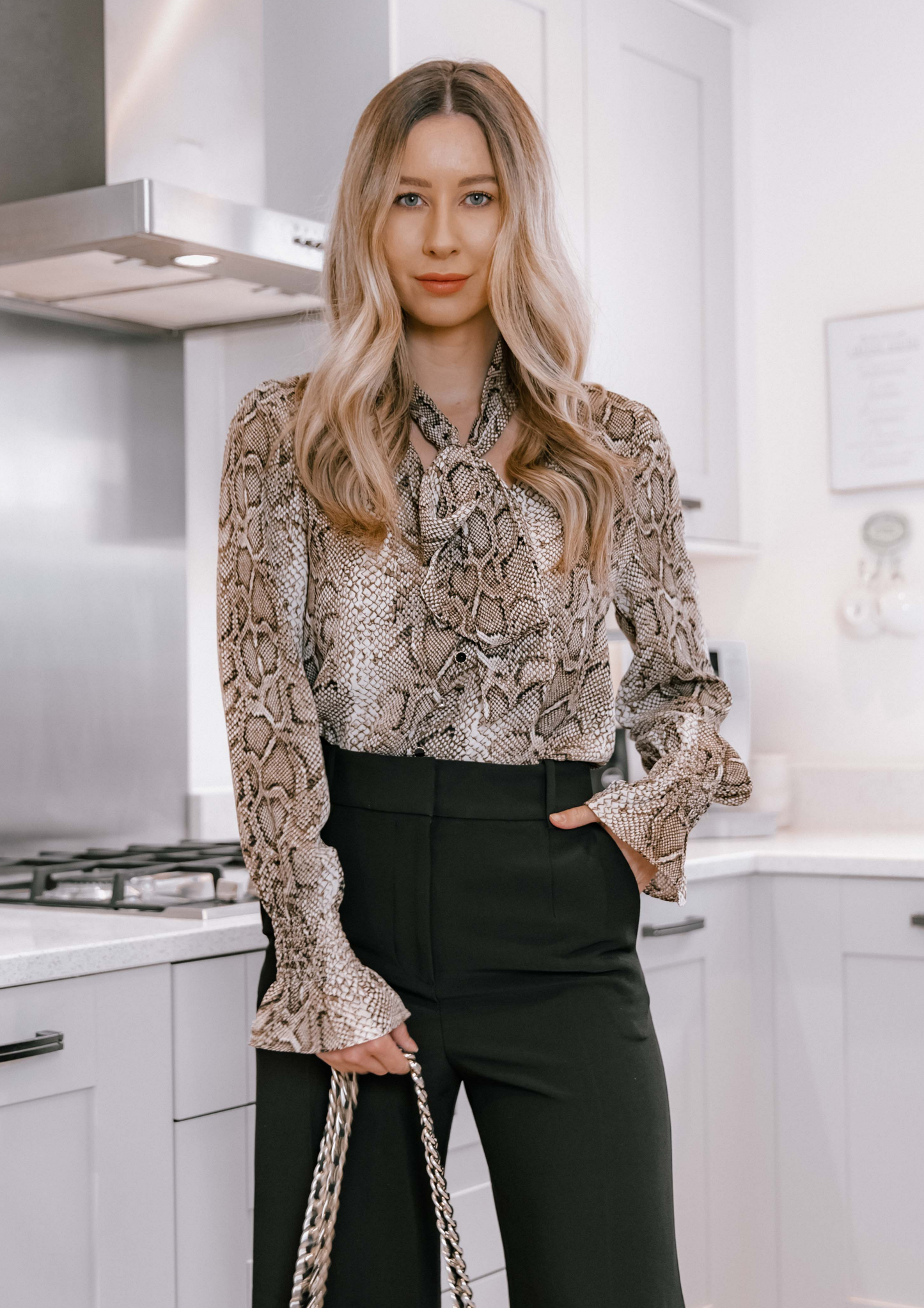 The Snake Print Blouse